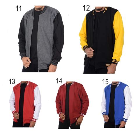Baseball Bomber Jacket Men Varsity Jumbo Big Size S M L Xl Xxl 3xl 4xl