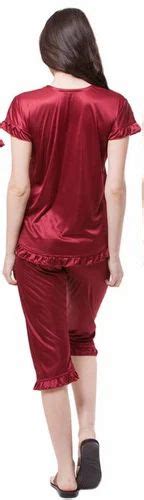 Fasense Exclusive Women Satin Nightwear Sleepwear Pcs Set At Rs