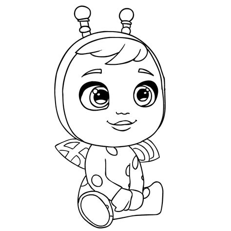 Baby Crying Coloring Pages