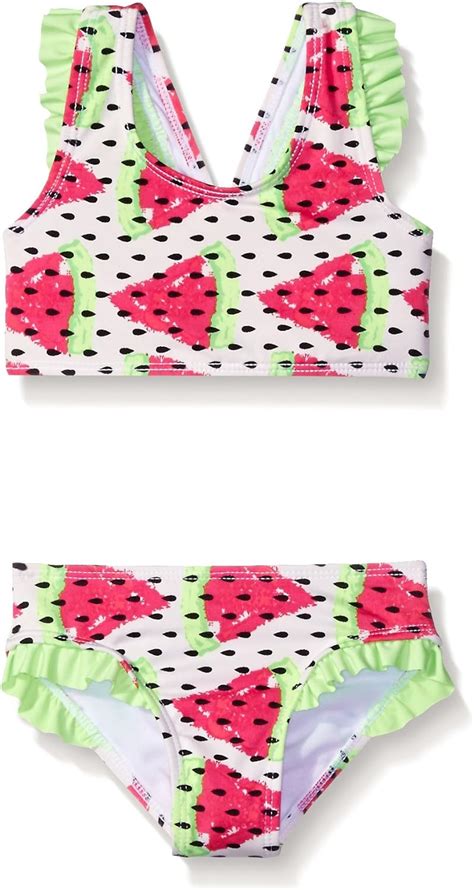 Jantzen Girls Watermelon Ruffle Bikini Swimsuit Clothing