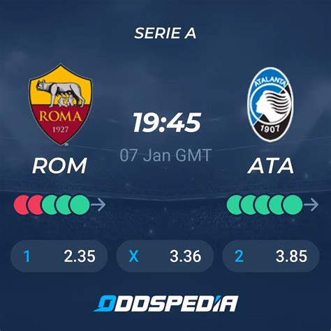 AS Roma vs Atalanta» Predictions, Odds, Live Score & Stats