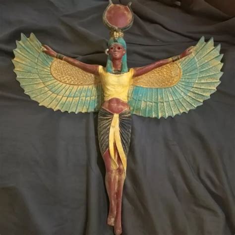 Rare Ancient Egyptian Antiques Statue Large Of Goddess Isis To Hanging