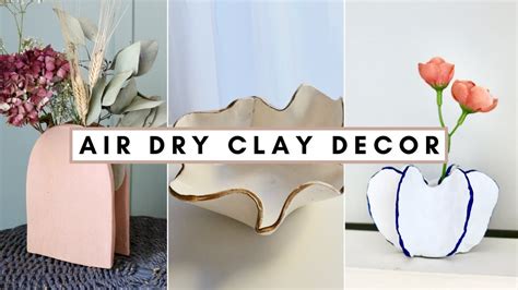 Diy Air Dry Clay Vase How To Make Clay Candle Holders And Vases At Home It S So Unique And