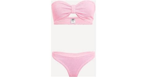 Hunza G Bubblegum Tina Bikini In Pink Lyst Uk