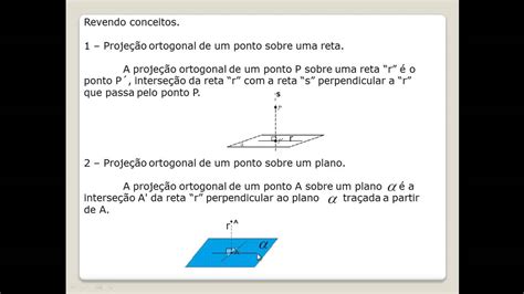 Prepara O Enem Geometria Proje O Ortogonal Youtube