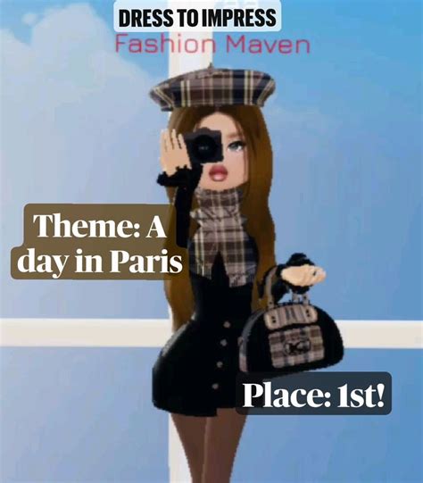 Dress To Impress Theme A Day In Paris Place 1st A Day In Paris
