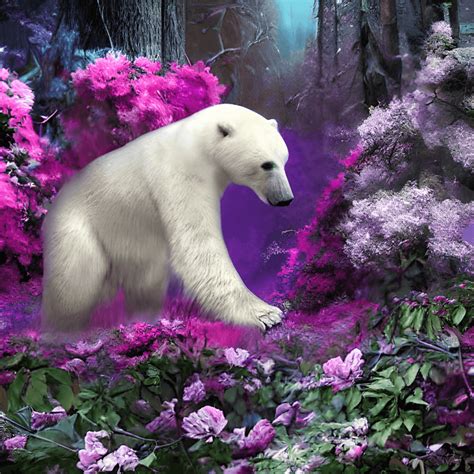 Beautiful Whimsical Polar Bear · Creative Fabrica