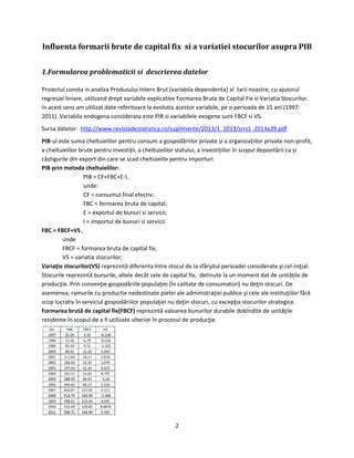 Proiect Econometrie Pdf