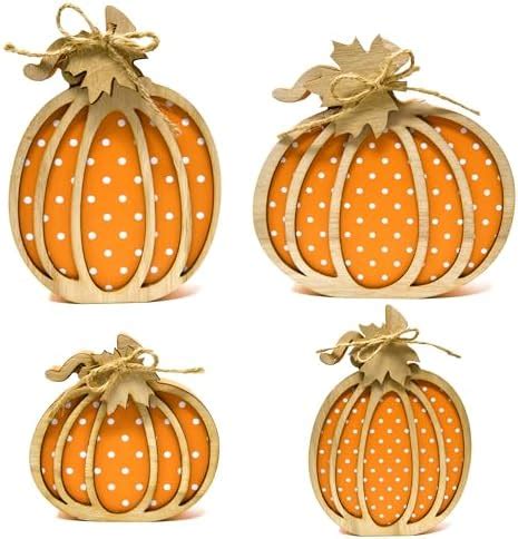 Amazon Ferraycle Pieces Thanksgiving Pumpkin Decor Fall Table