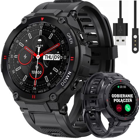 Smartwatch Zegarek M Ski Wodoodporny Du A Bateria Sklep Opinie Cena