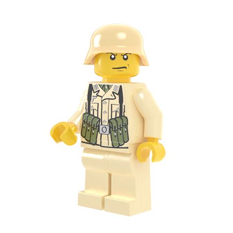 Wwii German Soldier With Mp40 Pouches Tan Brickmania Toys
