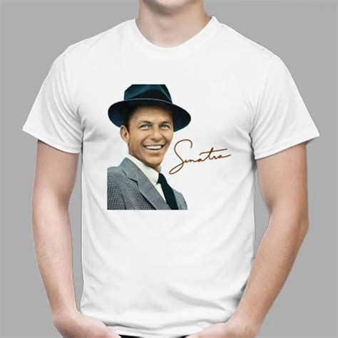 Frete grátis 2018New Frank Sinatra Clássico Lenda Da Música T Shirt