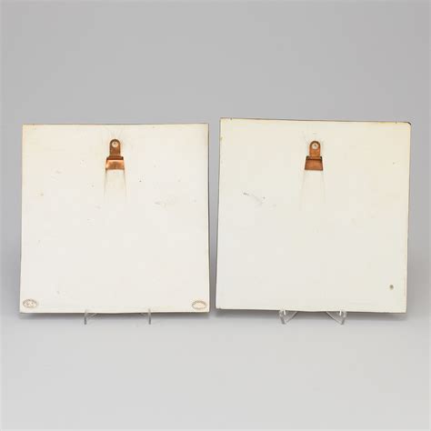 Lisa Larson A Pair Of Stoneware Wall Reliefs Gustavsberg Bukowskis