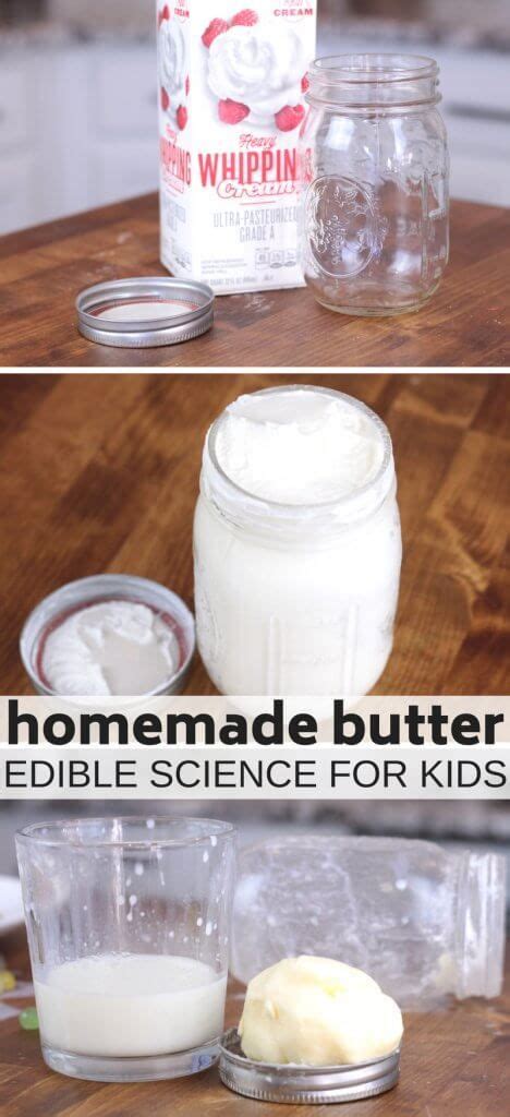 Make Homemade Butter Science Experiment And Edible Science Recipe