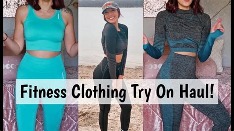 All Of My Workout Clothes Try On Gymshark Echt Vs More Youtube