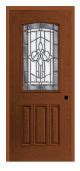 Masonite Belleville Oak Textured Panel Door Rectangle Lite With