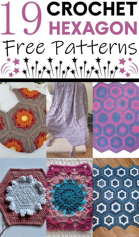 19 Free Crochet Hexagon Patterns (Guides To Use Them Too!)