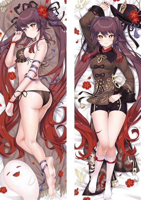 Genshin Impact Hu Tao Dakimakura Anime Hugging Body Pillow Cover Case 59 150x50 Etsy