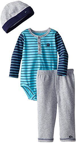 Quiksilver Baby Boys Infant Blue Navy Stripes Long Suit With Gray Pull