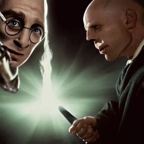 Harry Potter Fighting A Voldemort K Epic Scene Stable Diffusion