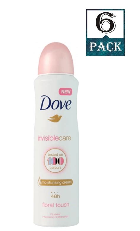 Dove Invisible Care Floral Touch 48hr Antiperspirant Deodorant Body Spray Pack Of 6