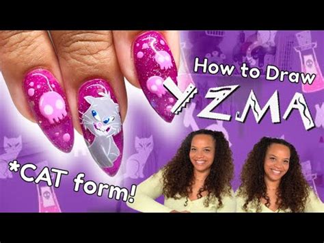 How To Draw Yzma On Short Nails Emperor S New Groove Disney Nail