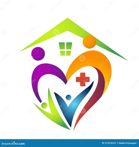 Logotipo De La Cruz Médica Y El Corazón Para La Atención De La Salud