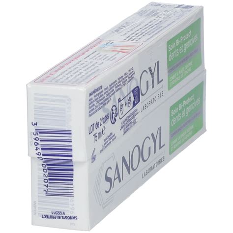 Sanogyl Bi Protect Dentifrice Soin Complet Dents Et Gencives 2x75 Ml