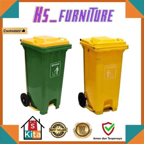 Jual Krisbow Tempat Sampah 120 Liter Tong Sampah Injak Dust Bin Di