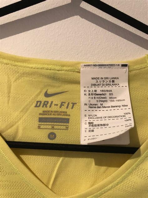 Nike Dri Fit Neon Yellow Top Mens Fashion Activewear On Carousell