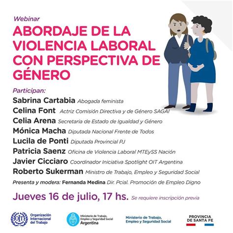 Webinar Sobre Abordaje De La Violencia Laboral Con Perspectiva De