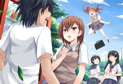 Papel De Parede Hd Para Desktop Anime Kazari Uiharu Kuroko Shirai Mikoto Misaka Toaru