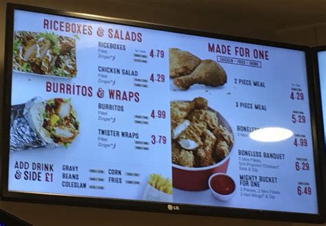 Kfc Menu Price List