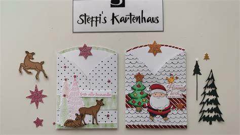 Anleitung F R Eine Umschlag Karte Mit Designerpapier Von Stampin Up Zu