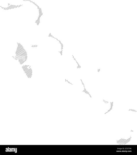 The Bahamas Pencil Scribble Sketch Silhouette Map Of Country Area