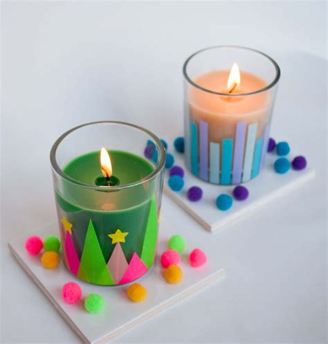 Washi Tape DIY Christmas Candles - Cozy Hygge DIY Gift Idea - Merriment ...