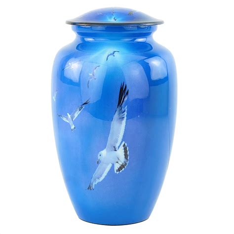 Aluminum Metal Cremation Urn For Cremated Human Ash Remains Storage