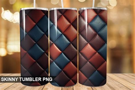 D Leather Texture Png Tumbler Design