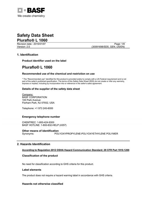 Safety Data Sheet