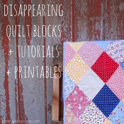 Disappearing 9 Patch With A Double Twist Tutorial Patchwork Posse