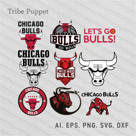 Chicago Bulls Logo Vector set - MasterBundles