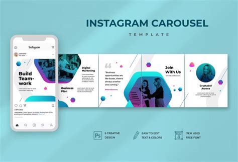 10 Best Business Instagram Carousel Templates PSD PSD Design