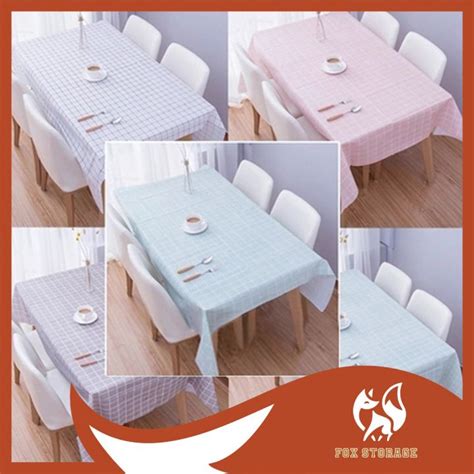 Waterproof Table Cloth Oilproof Dustproof Plastic Table Cover Kitchen Dinning Room Kitchen Table