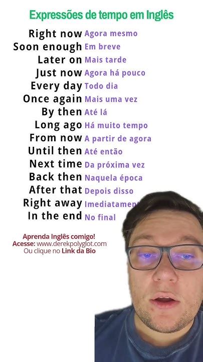 Expressões de tempo em Inglês #falaringlês #ingles #inglesonline # ...