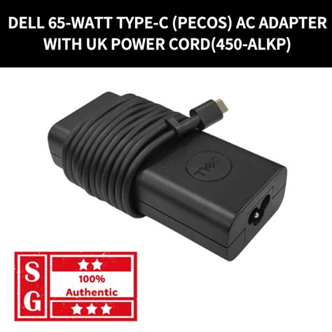 Dell W Type C Pecos Ac Adapter With Uk Power Cord Alkp Ac Adapter