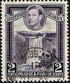 Stamps Stamp British Guiana King George Vi Sg Kaieteur Falls