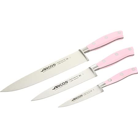 Arcos Riviera Rose Kitchen Knives Set Pieces Forged Stainless Steel