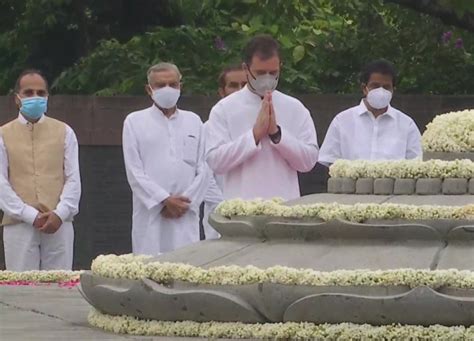 Rahul Gandhi Pays Tribute To Rajiv Gandhi On His 77th Birth Anniversary