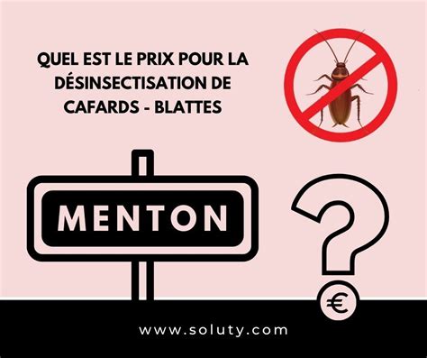 Menton Soci T De D Sinsectisation Cafards Et Blattes Soluty