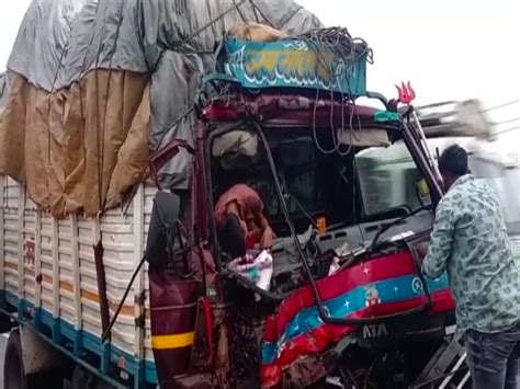 The Driver Was Sleeping In A Sand Laden Truck Died On The Spot